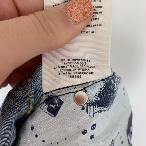 Pilcro and the Letterpress Script Skinny Jeans Medium Wash Size 29 - Picture 10 of 12